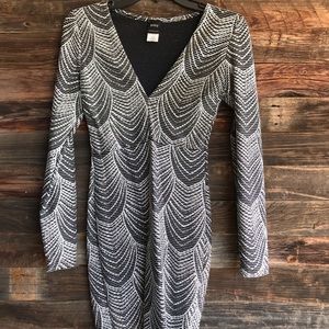 Sparkly long sleeve cocktail dress